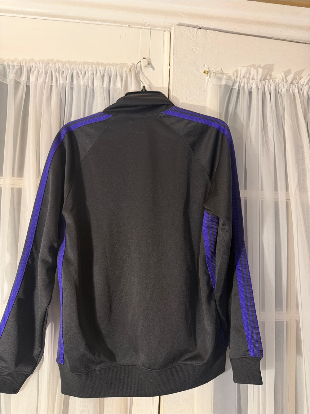 Needles Track Jacket Men’s Medium Black Purple Stripes Butterfly Logo Japan - Picture 9 of 10